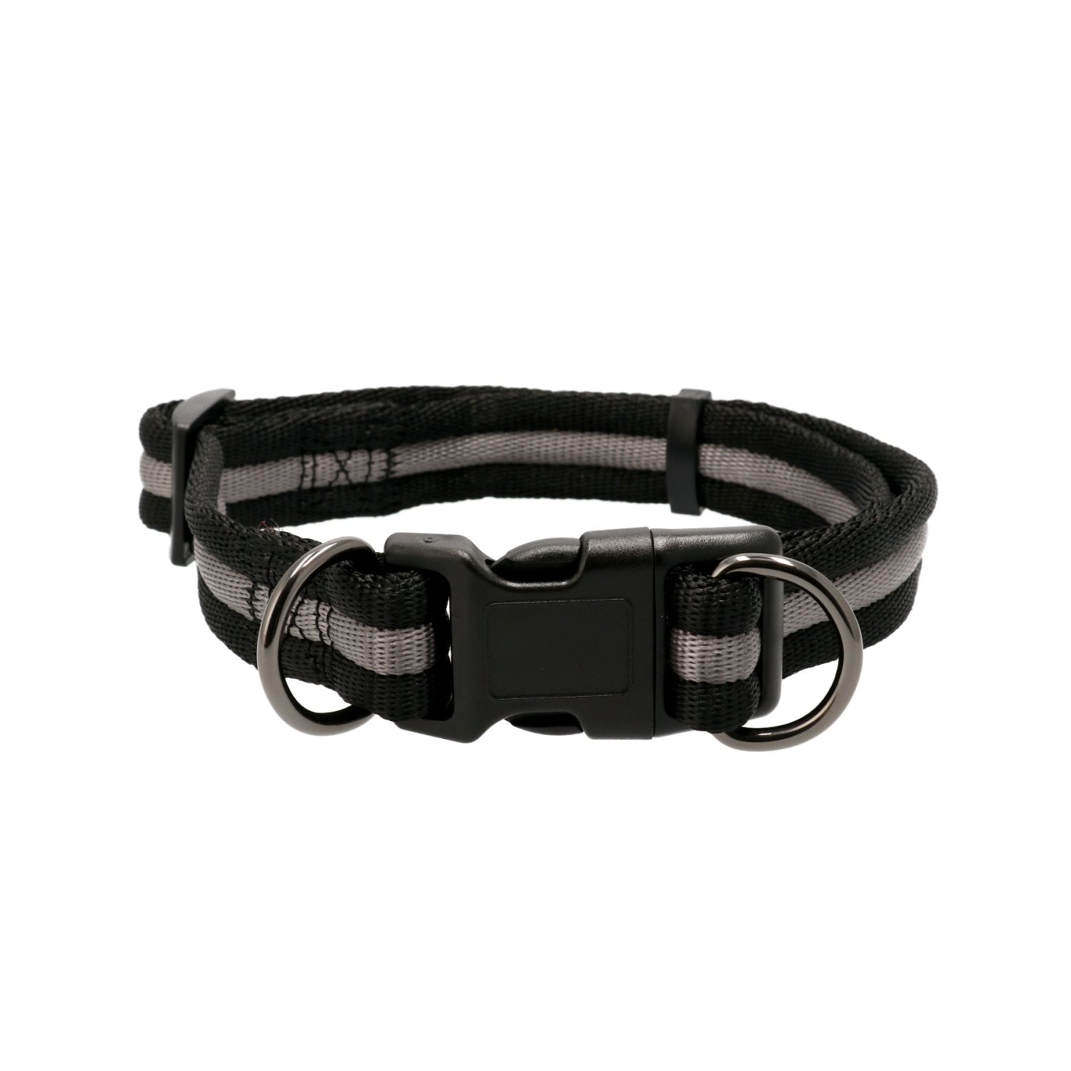 Kanalhalsband Vera Ställbart Svart/grå