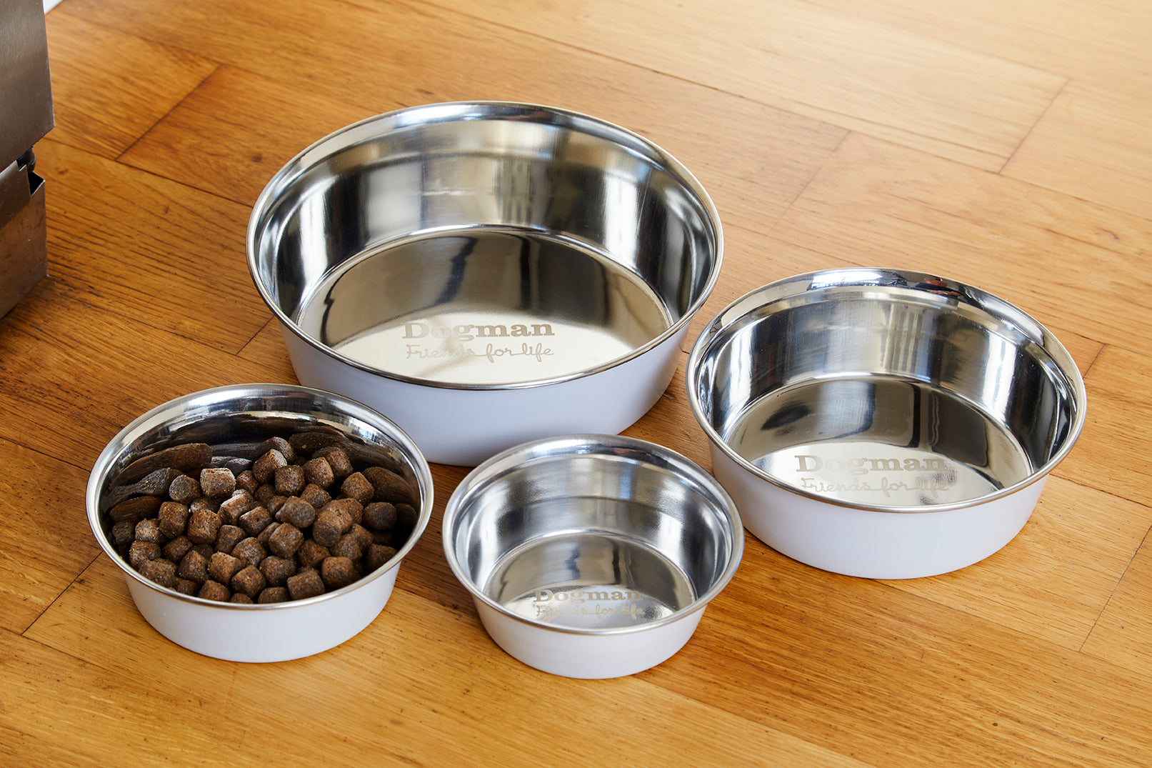 Matskål Heavy Rostfri Vit