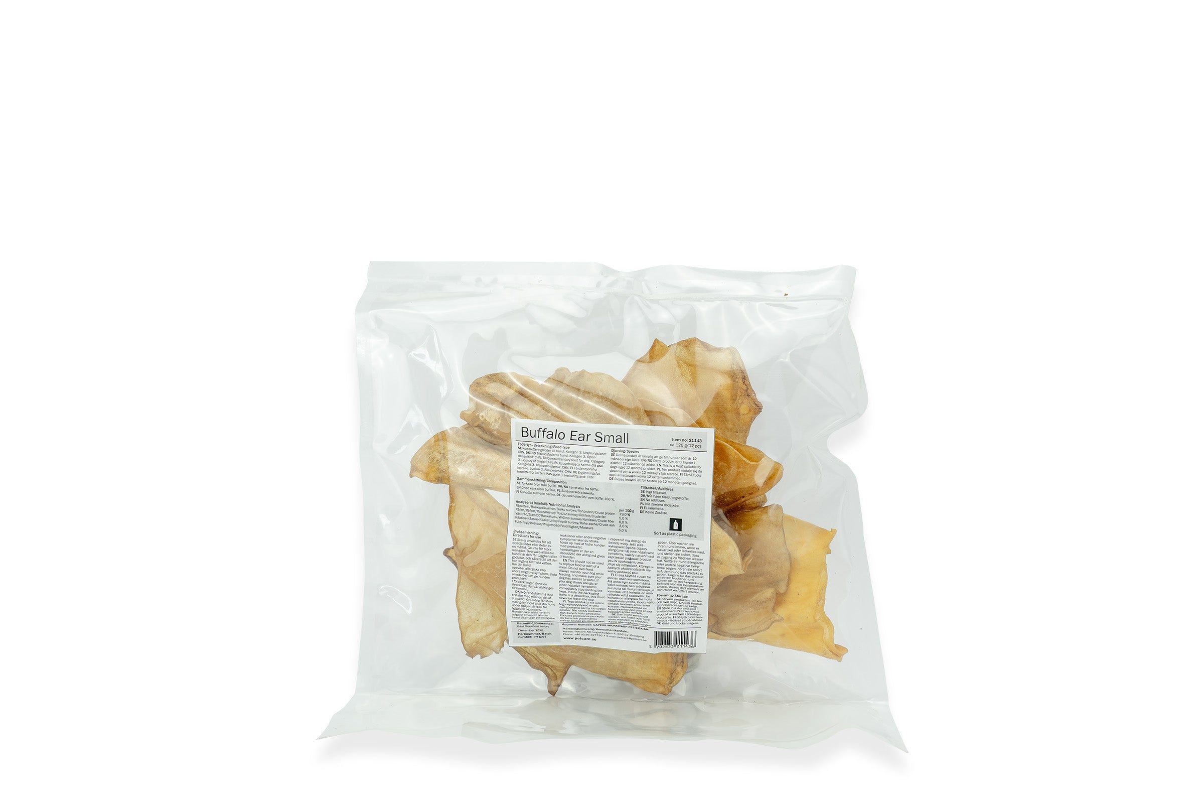 Treateaters Treateaters Buffalo Ear Small, 12 pcs