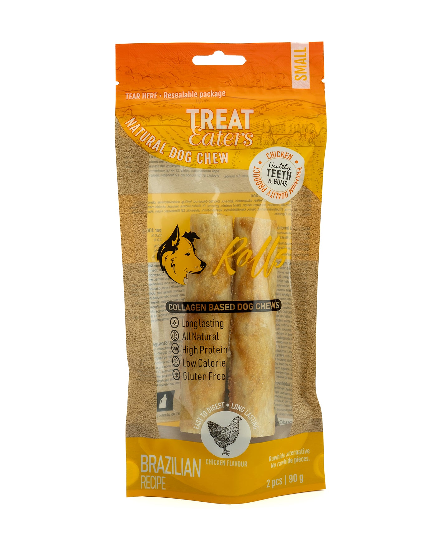 Treateaters New Hide Small Roll Chicken 2 pcs 90g