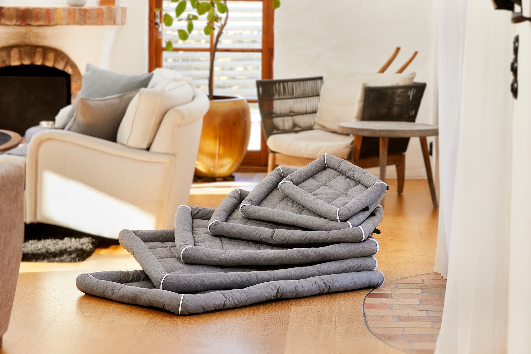 Buddy dyna med kant Grå XS