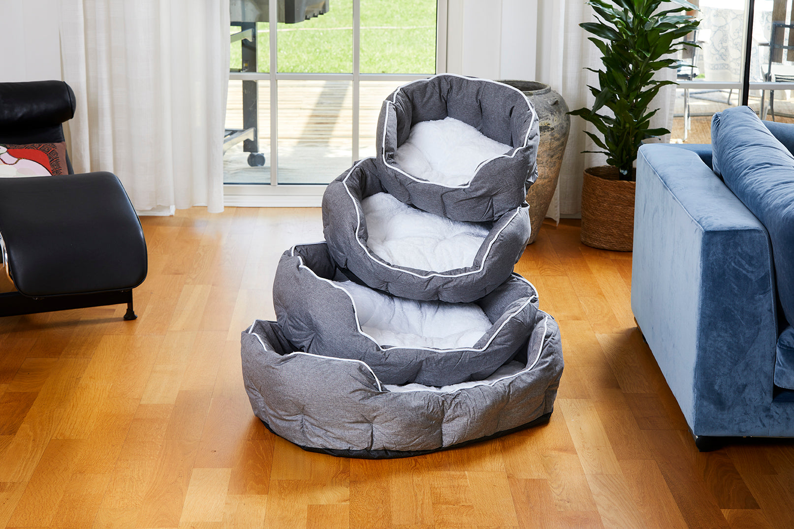 Dogman Buddy Hundbädd Oval Grå S