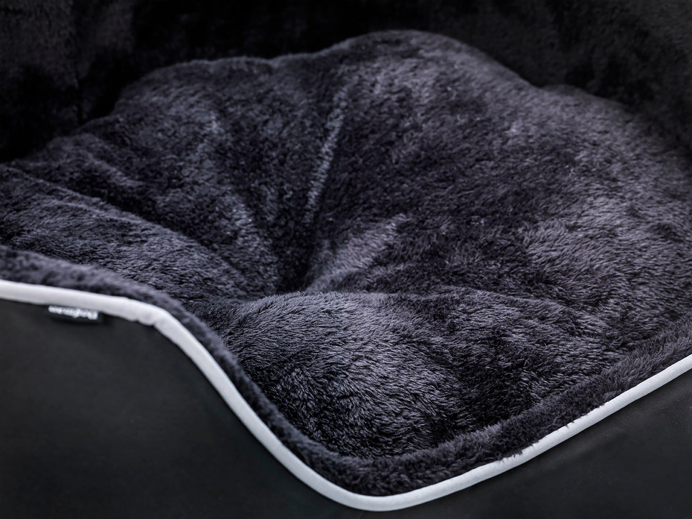 Buddy Hundbädd med Hög Kant Svart S