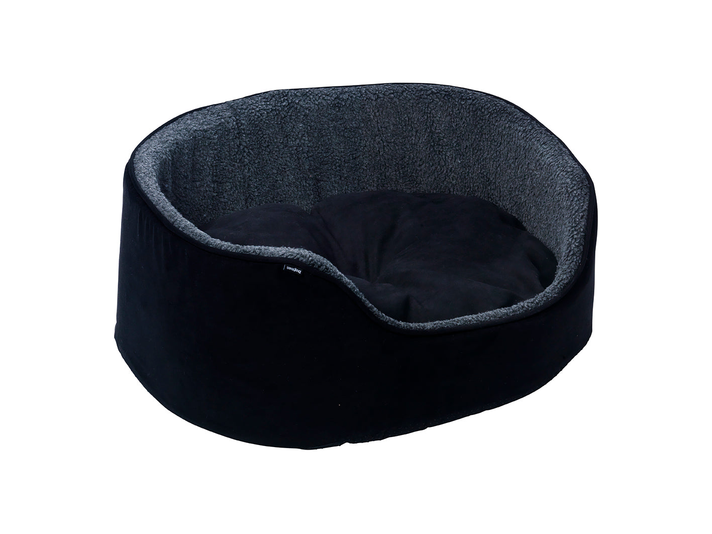 Sherpa Hundbädd Med Hög Kant Svart L