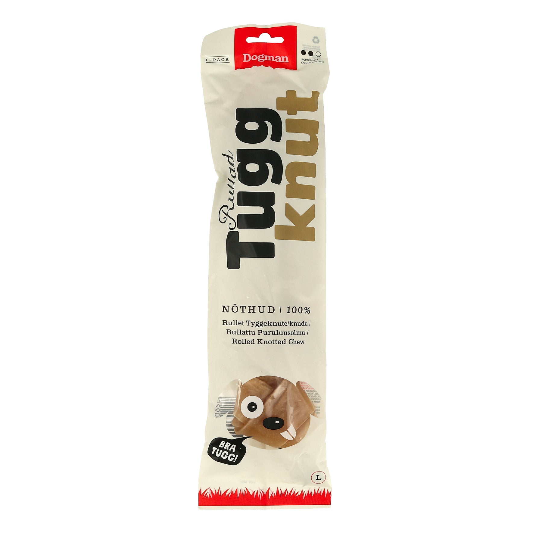 Tuggknut Rullad Brun 30cm