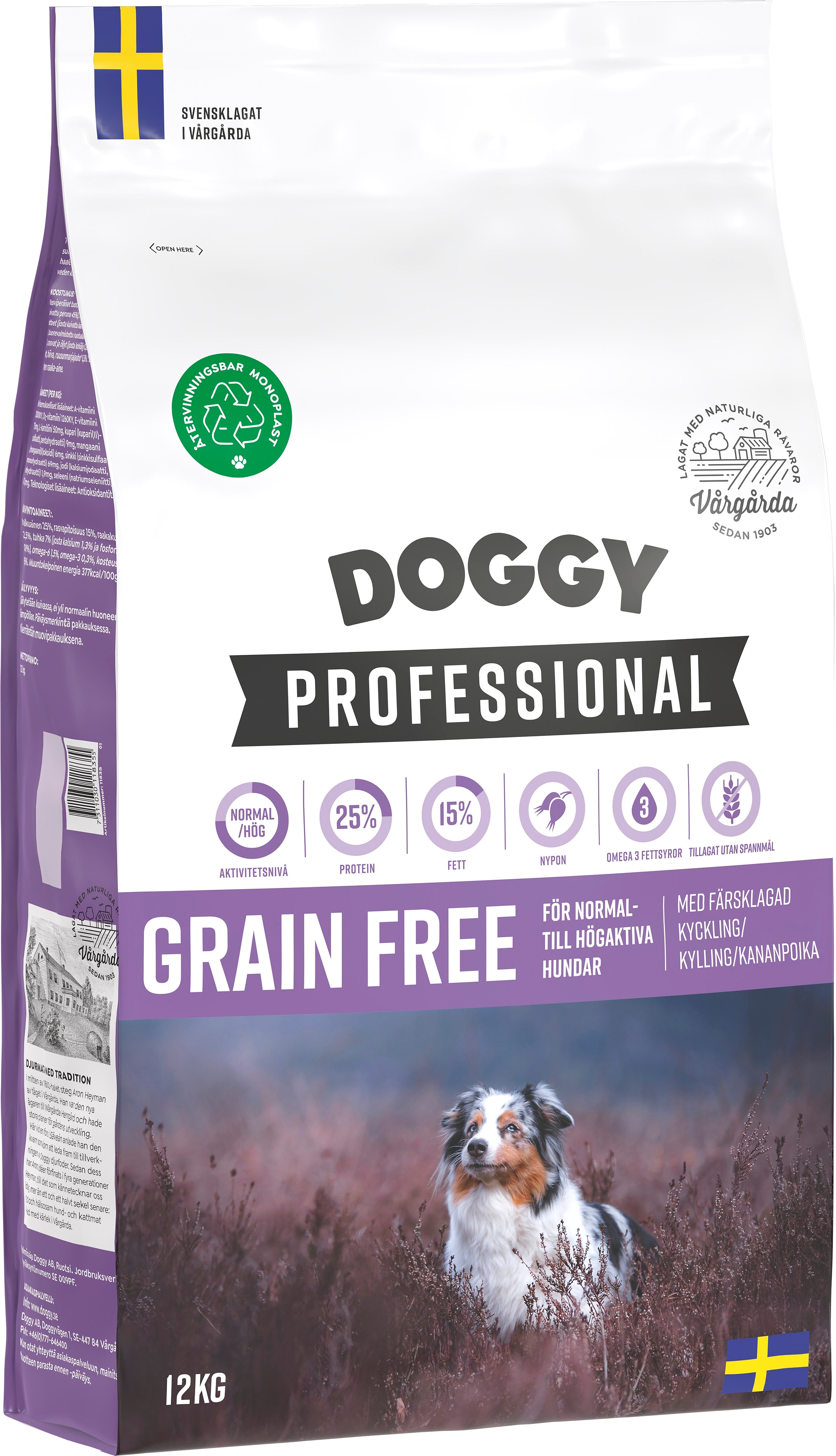 Grain Free Hundfoder 12kg
