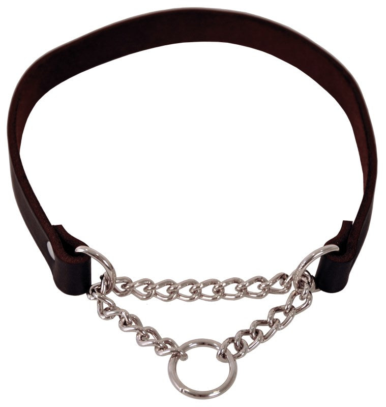 Dogman Läderhalsband Lina Halvstryp