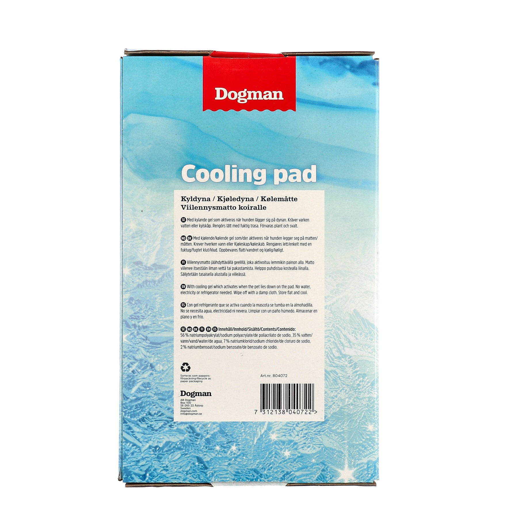 Dogman Kyldyna Droppar Grå M 50x90cm