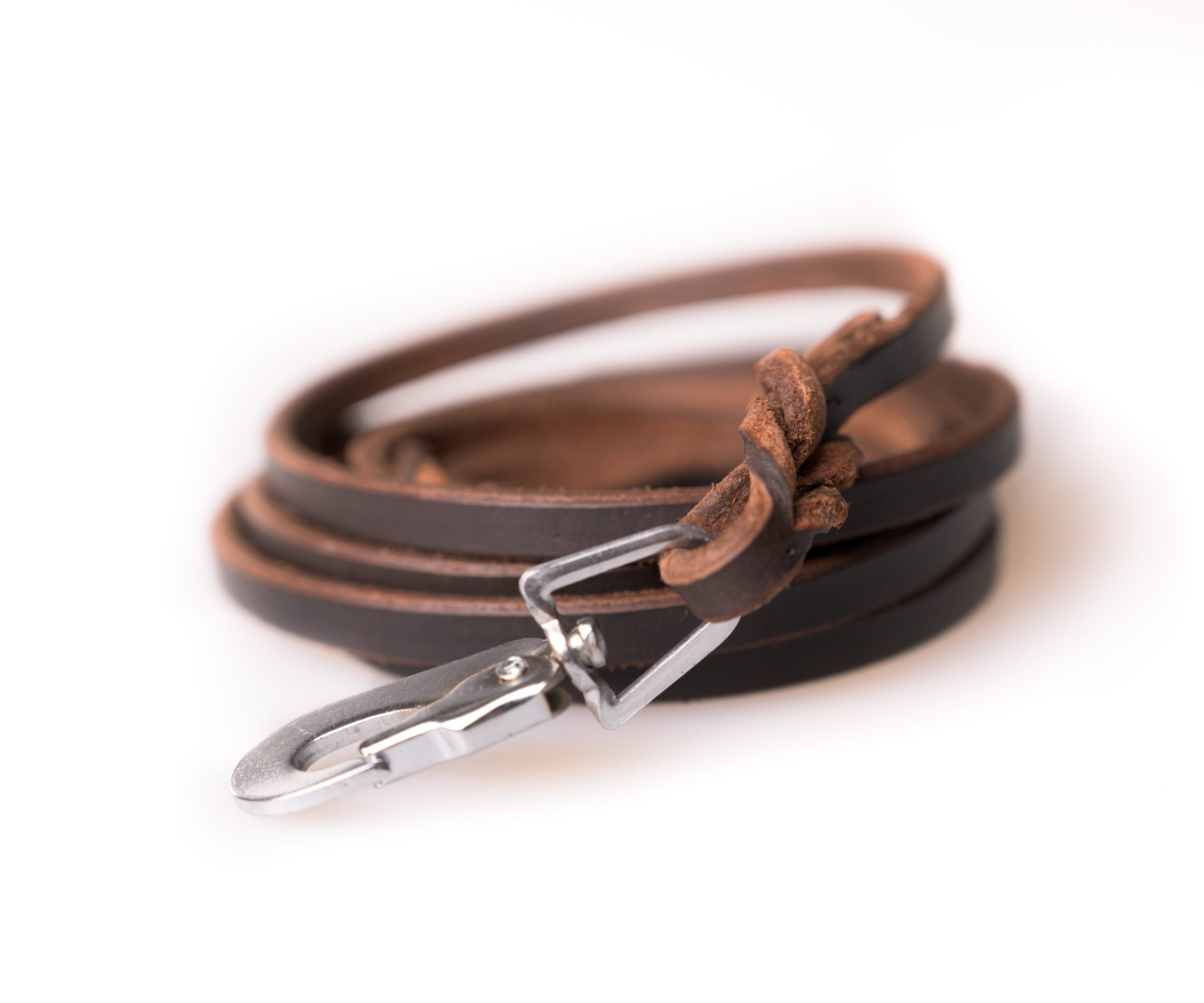 Leather Leash (pcp hook), 0,6×180 cm Brown