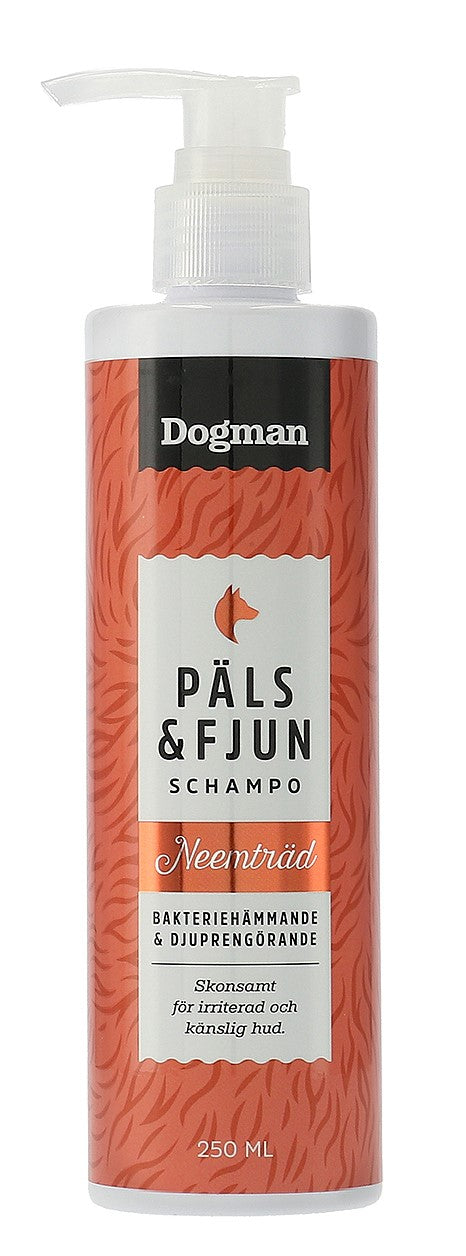 Dogman Schampo Päls o Fjun Neem 250ml