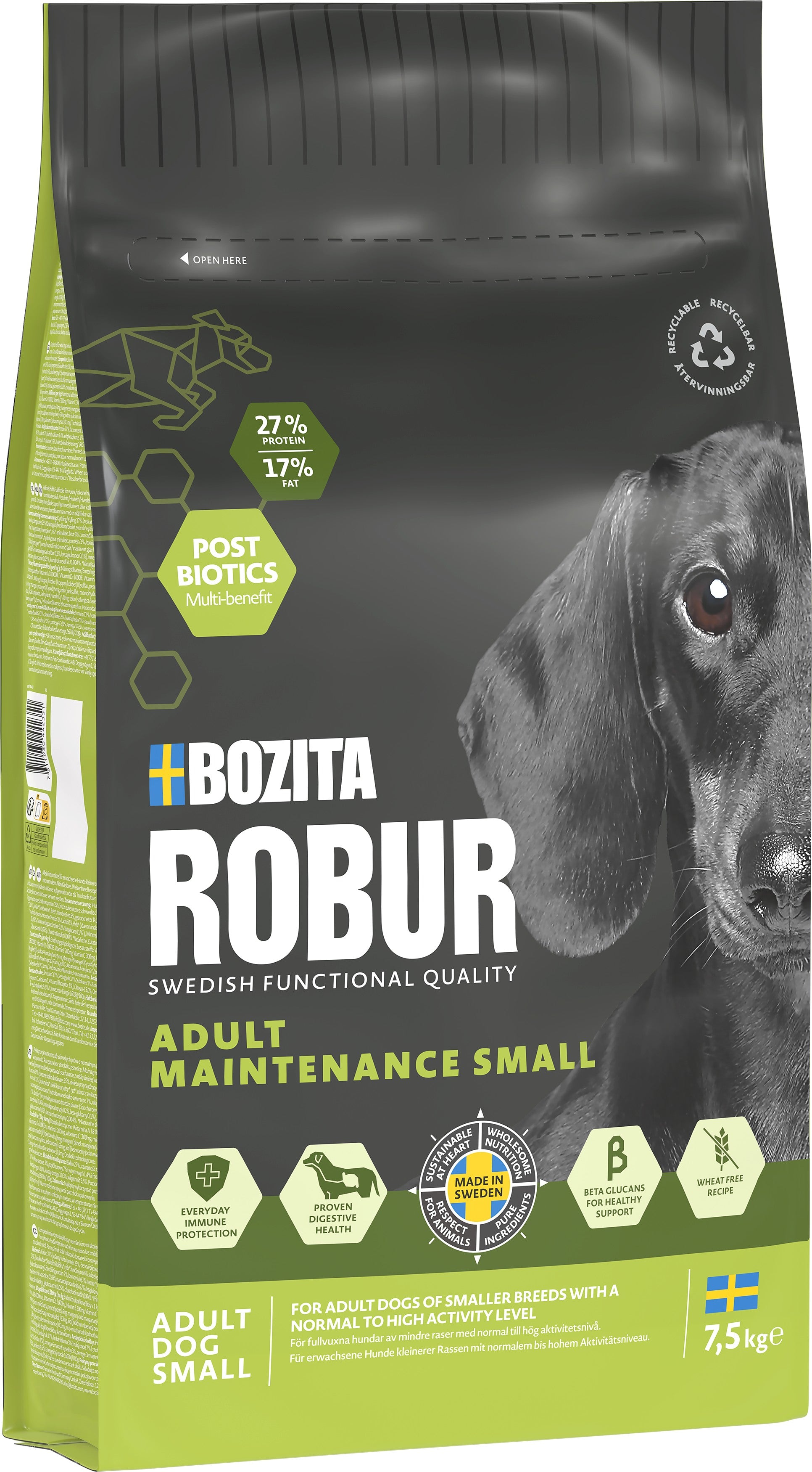 Bozita Robur Adult Maintenance Mini Hundfoder 7,5kg