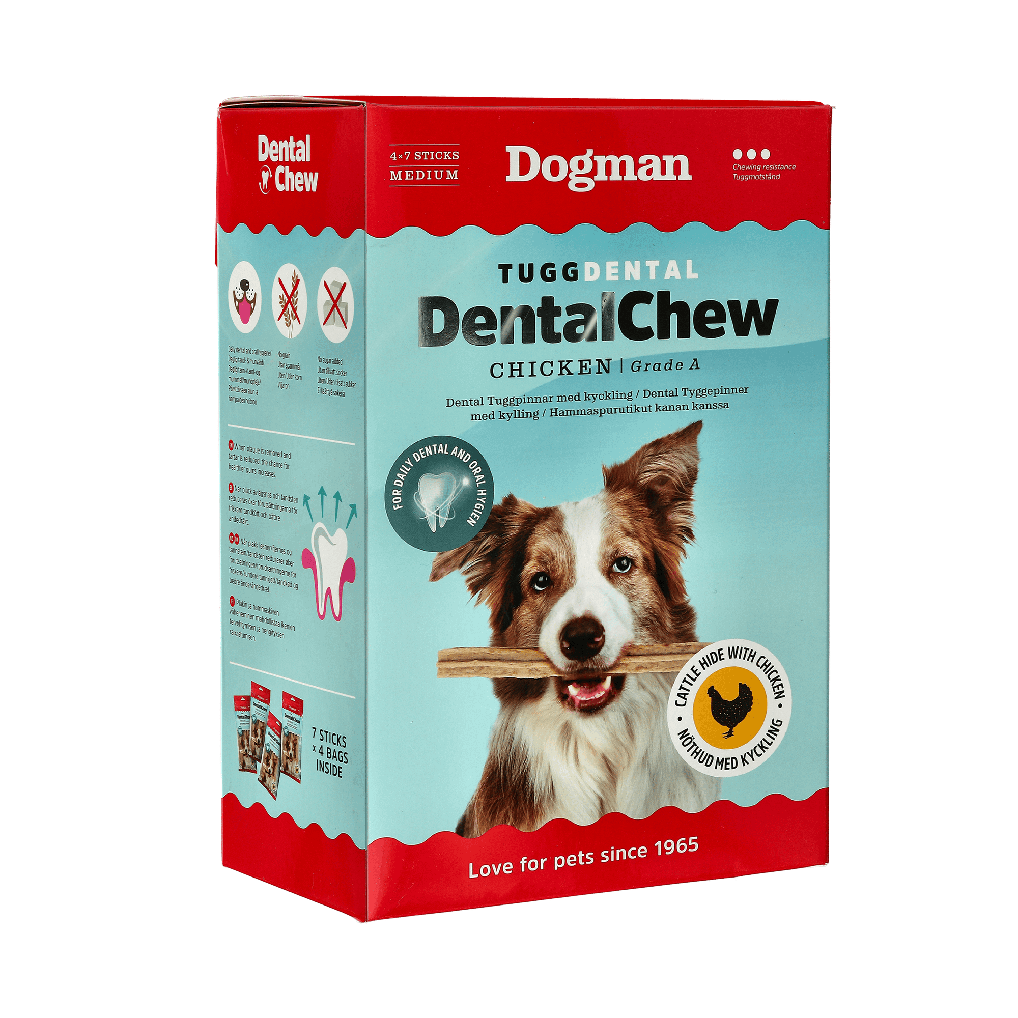 Dogman Tugg Dental M Chew Bone 28p