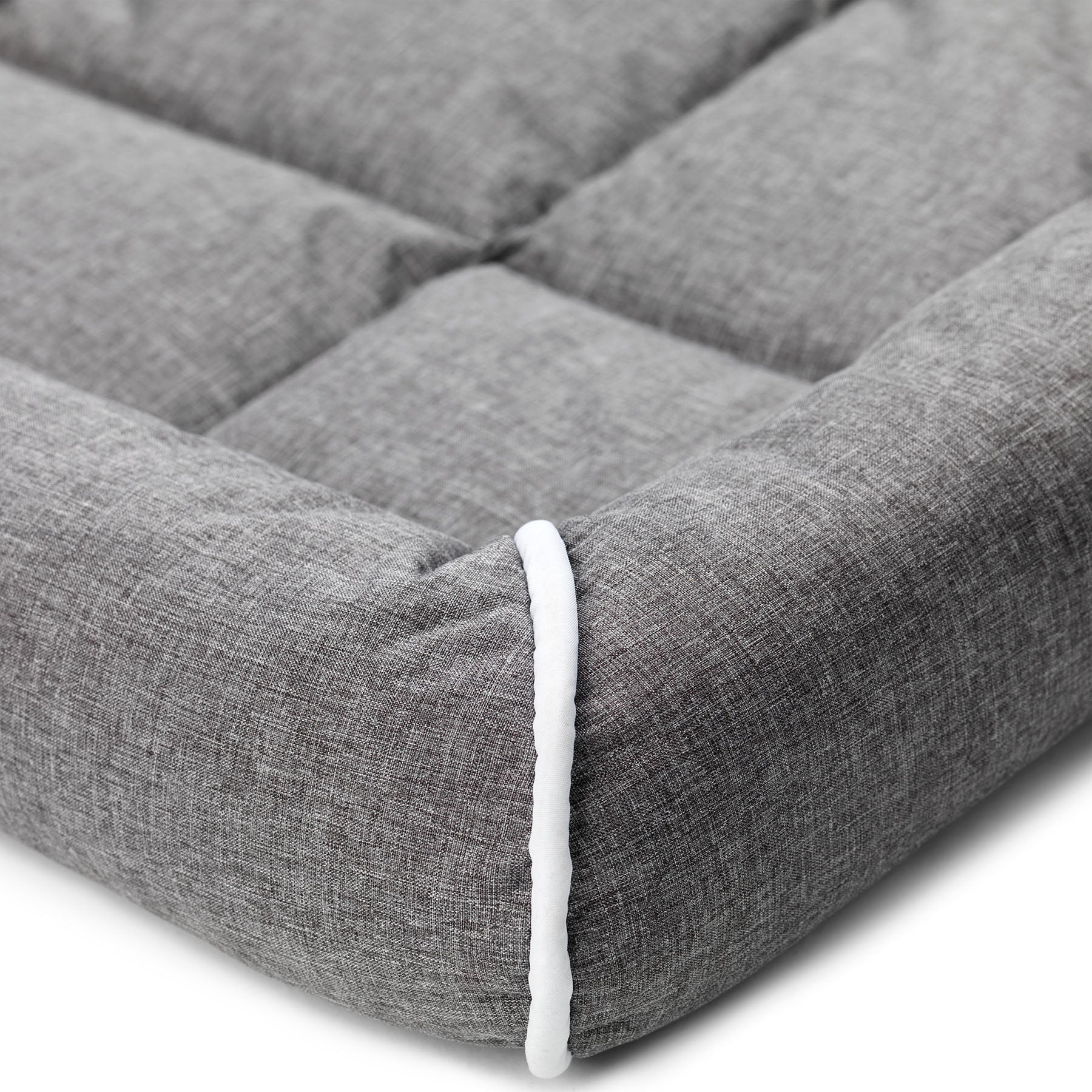 Buddy Hunddyna med kant Grå M