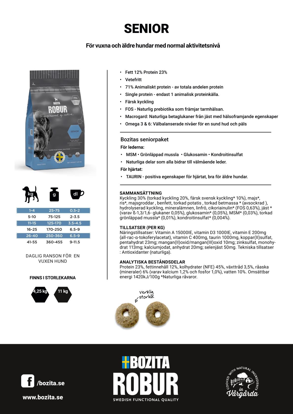 Bozita Robur Senior 11kg