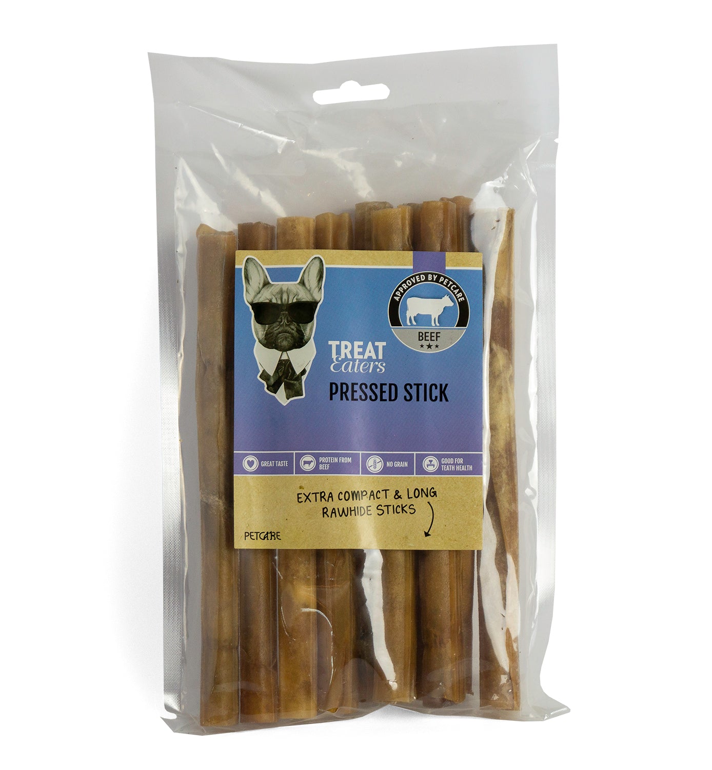 Treateaters Pressed Stick Natur 20×2 cm, 10 pcs