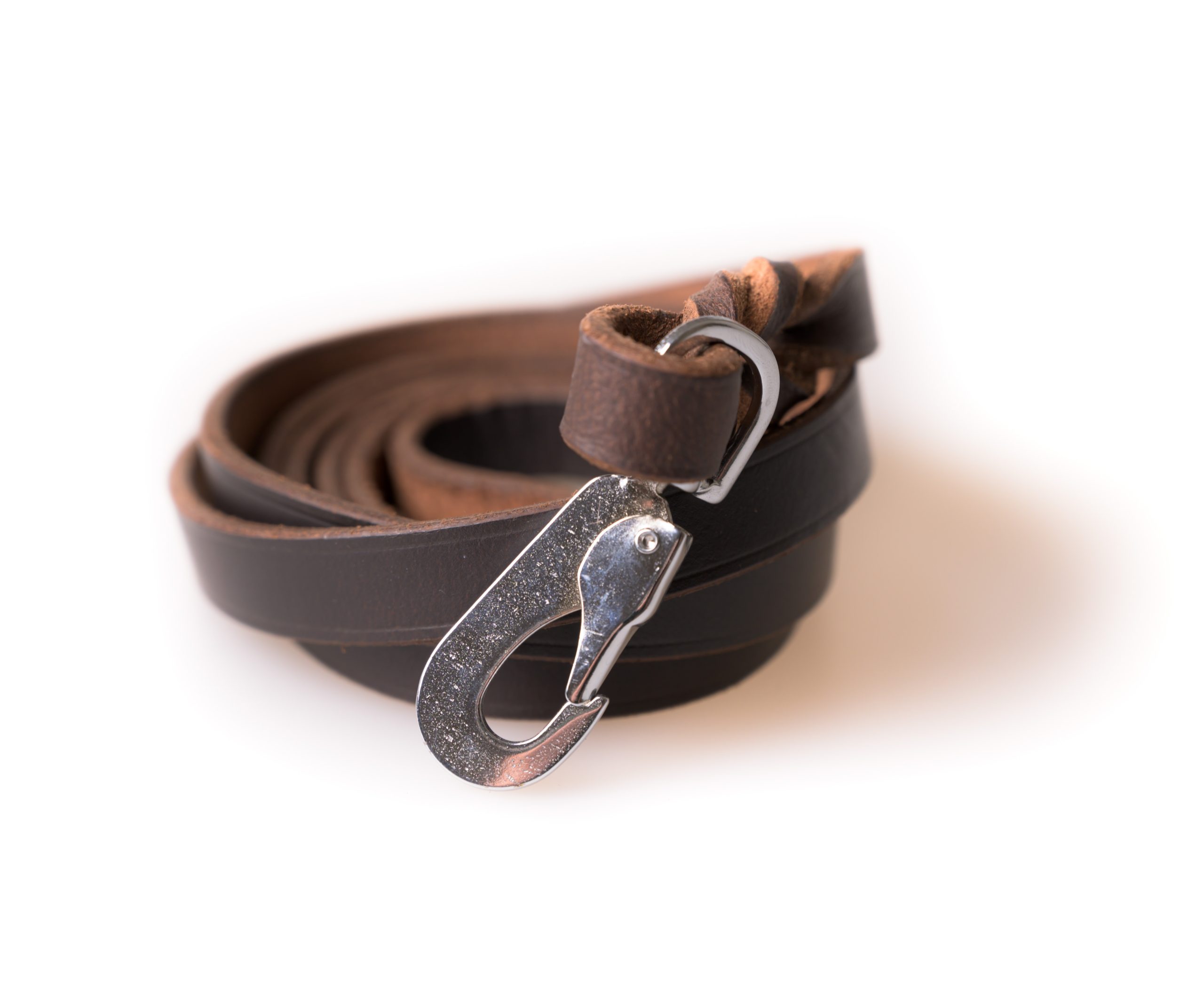 Leather Leash (pcp hook), 1,5×180 cm Brown