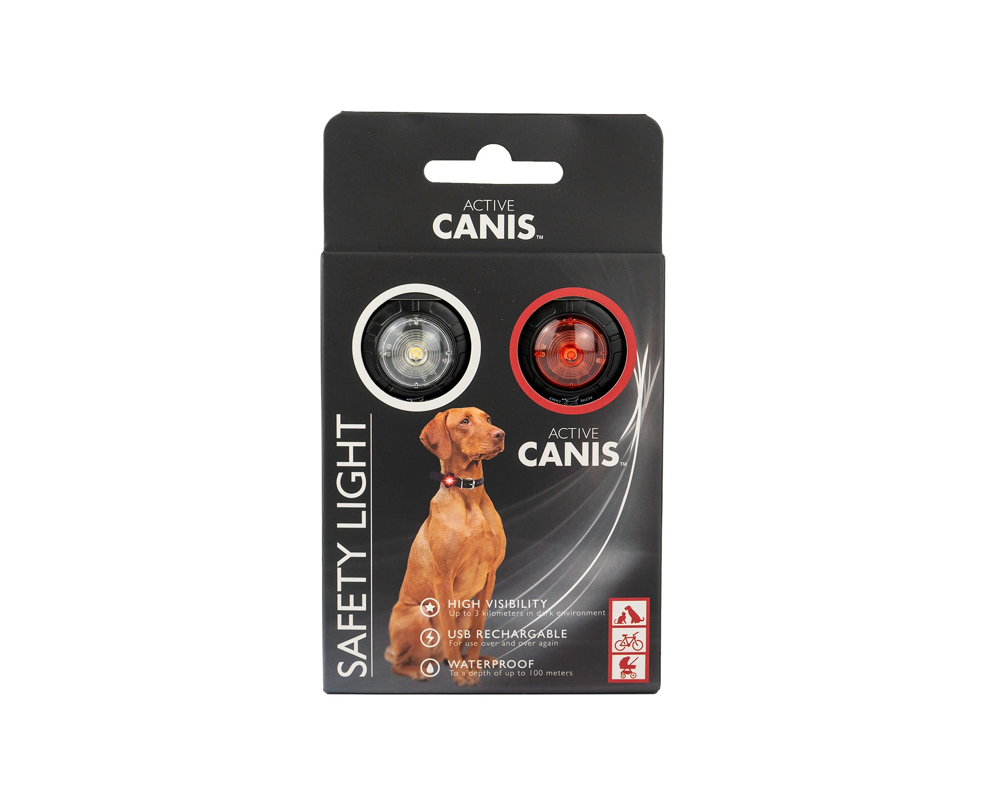 Active Canis Safety lights 2-pack