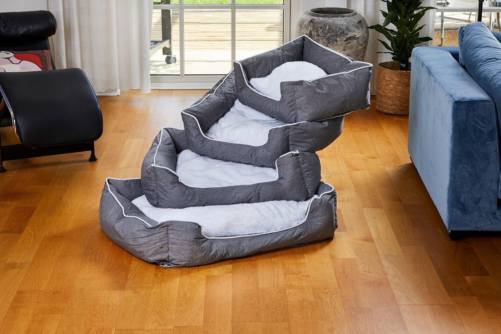 Buddy Hundbädd Grå M